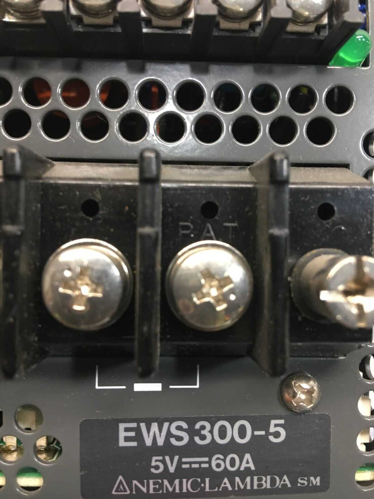 NEMIC-LAMBDA EWS300-5 POWER SUPPLY, 50/60 HZ, 410 W, 60 A, 115585