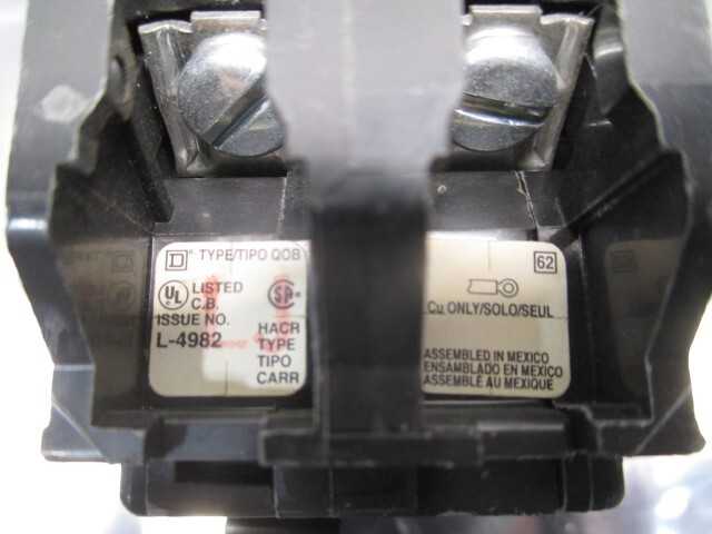 SQUARE D, QOB , 2 Pole Circuit Breaker, 10 KA, 120/240 VAC, 10AMP, L-4982,104937