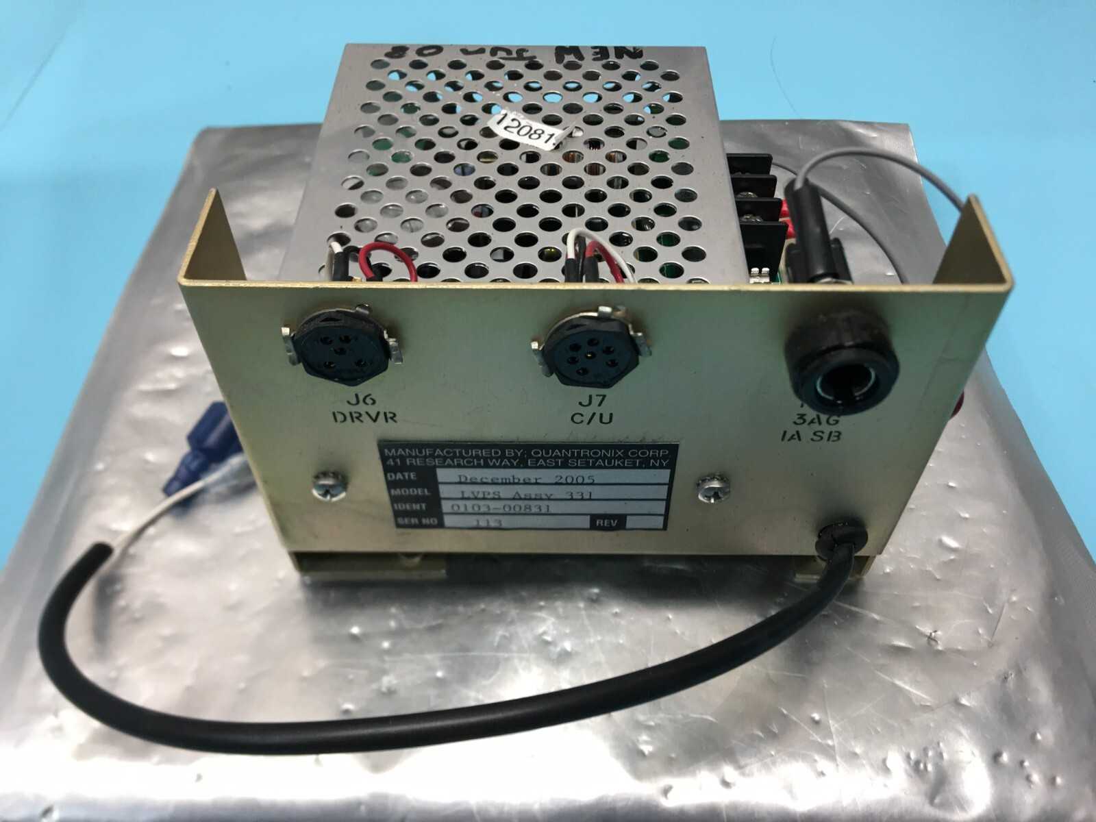 Quantronix LVPS Assy 331 Low Voltage Power Supply, AMAT 0103-00831, 172866